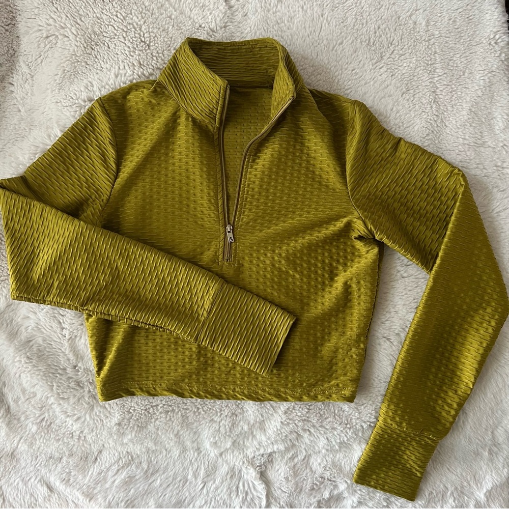 Chartreuse Cropped Pullover Buffbunny Permafrost … - image 2